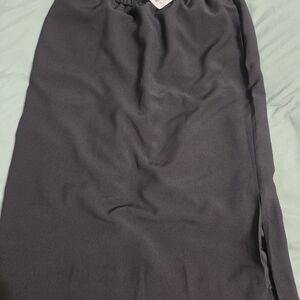 J. Crew Black Midi Skirt